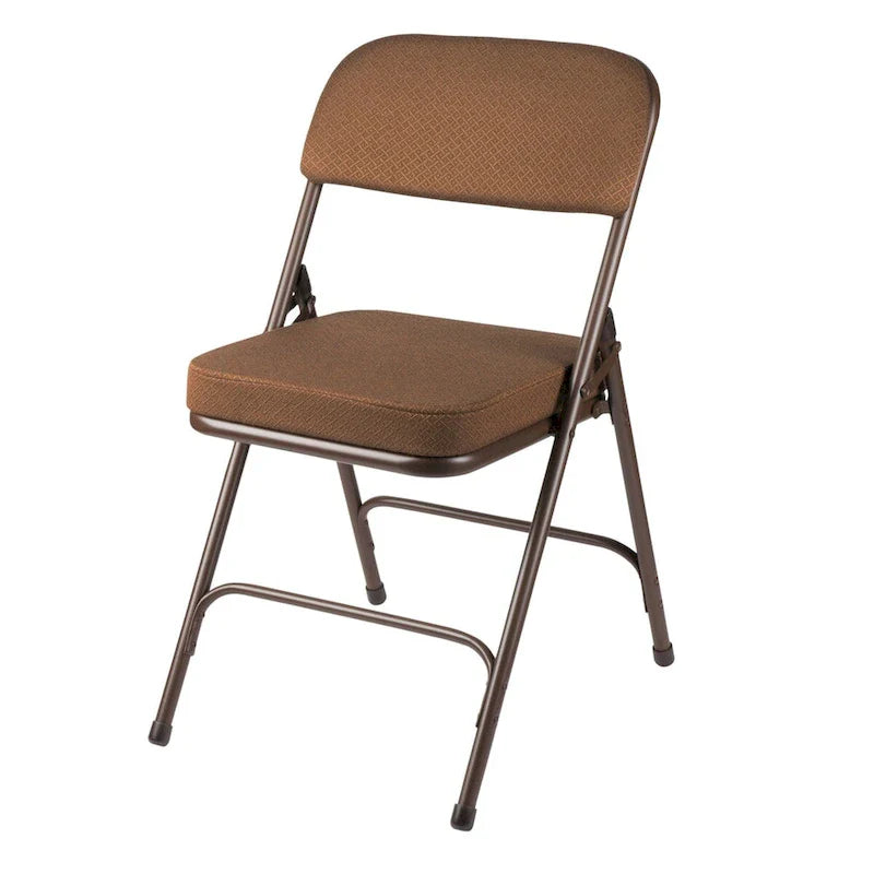 Hampden Furnishings Bernadine Collection Deluxe Fabric Padded Folding Chair, Pack of 2