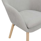 Convenience Concepts Take a Seat Charlotte Wingback Upholstered Accent Armchair