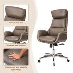 Faux Leather Office Chair - Swivel - Multiple Colors