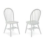 International Concepts Solid Wood Windsor Spindle Back Dining Chair
