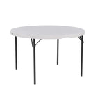 Lifetime 48 inch Round Nesting Table, Indoor/Outdoor Light Commercial Grade, White