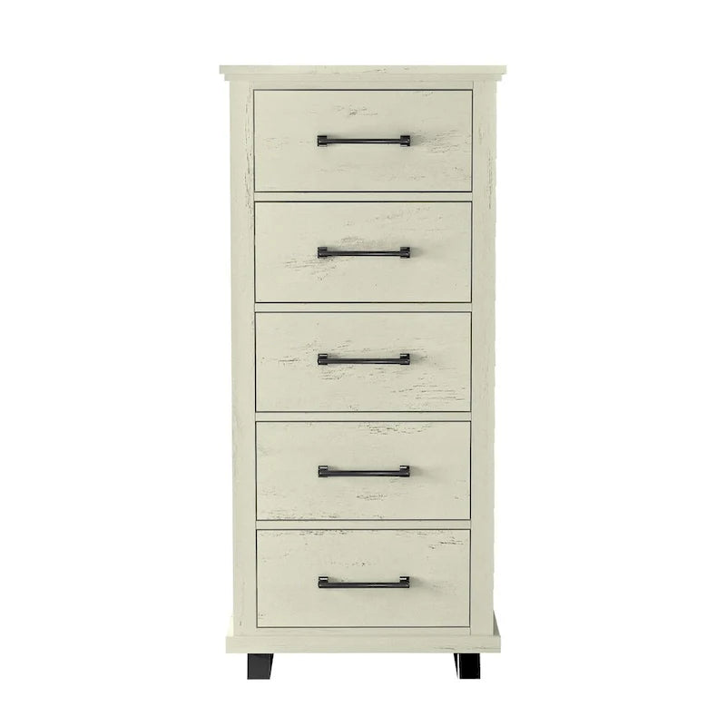 Farmhouse 4-Piece Bedroom Set - 2 Nightstand, 1 Chest and 1 Dresser