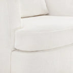 Modern Chenille Upholstered Swivel Accent Barrel Chair Set Modern Swivel Armchair for Living Room