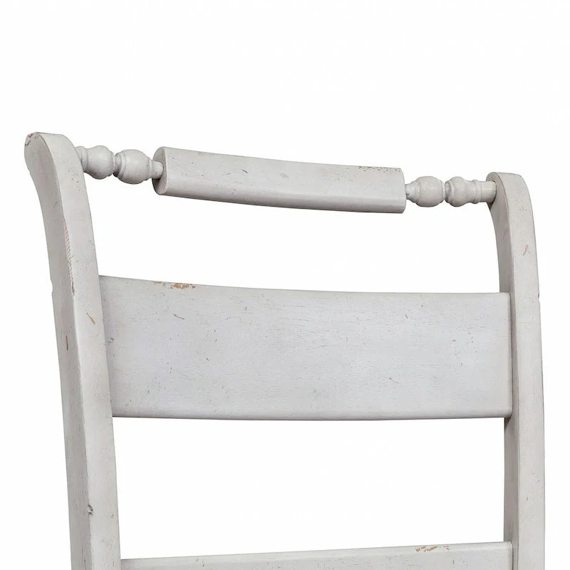 Whitney Antique Linen Slat Back Side Chair (Set of 2)