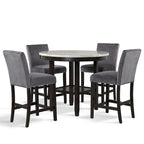 New Classic Furniture Reginald 5-Piece Round Counter Set