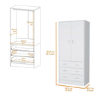 Prescott Armoire - White