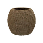 Household Essentials Handwoven Barrel Wicker Storage Basket Side Table - 17.0L x 17.0W x 19.0H