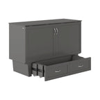 Chelsea Queen Murphy Bed Chest with Mattress