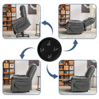 Lay flat recliner Power Lift Recliner Chair for Elderly with Massage and Heat