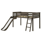 Max and Lily Classic Twin-Size Low Loft with Easy Slide
