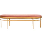 SAFAVIEH Omie Oval Bench - 63 x 22 x 20 - 63Wx22Dx20H