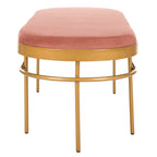 SAFAVIEH Omie Oval Bench - 63 x 22 x 20 - 63Wx22Dx20H