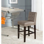 SAFAVIEH Lashunda 24-inch Counter Stool - 16.7 W x 20.1 L x 34.4 H - 17Wx20Dx34H