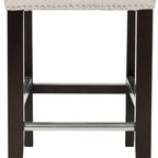 SAFAVIEH Lashunda 24-inch Counter Stool - 16.7 W x 20.1 L x 34.4 H - 17Wx20Dx34H