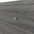 DH BASIC Mid-Century Modern Distressed Grey 47-inch Wide 6-Drawer Dresser with Knobs by Denhour