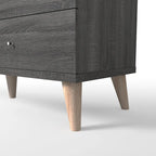 DH BASIC Mid-Century Modern Distressed Grey 47-inch Wide 6-Drawer Dresser with Knobs by Denhour