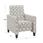 Tabitha Fabric Push Back Recliner by iNSPIRE Q Modern