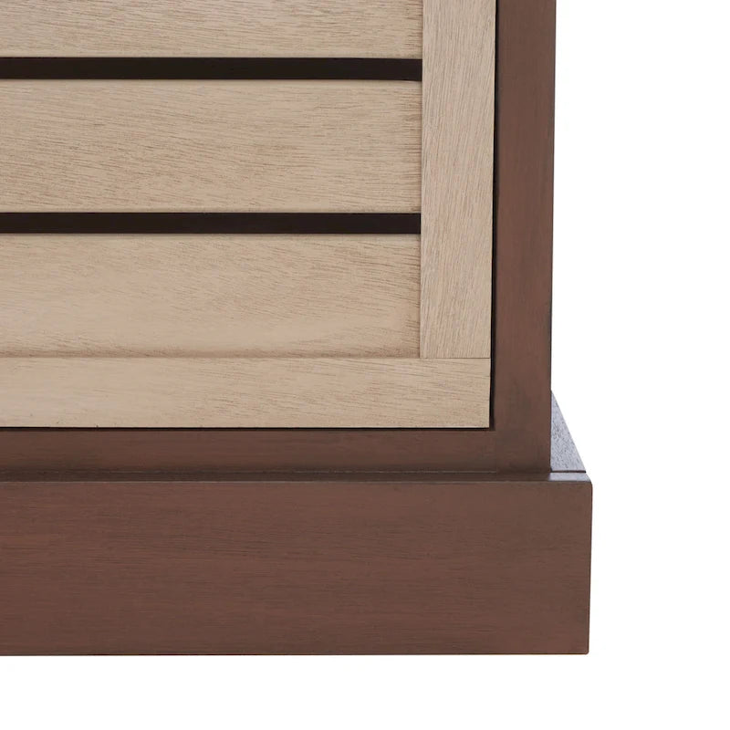 SAFAVIEH Mozella 3-Drawer Cushion Bench - 42 W x 15 D x 20 H - 42Wx15Dx20H