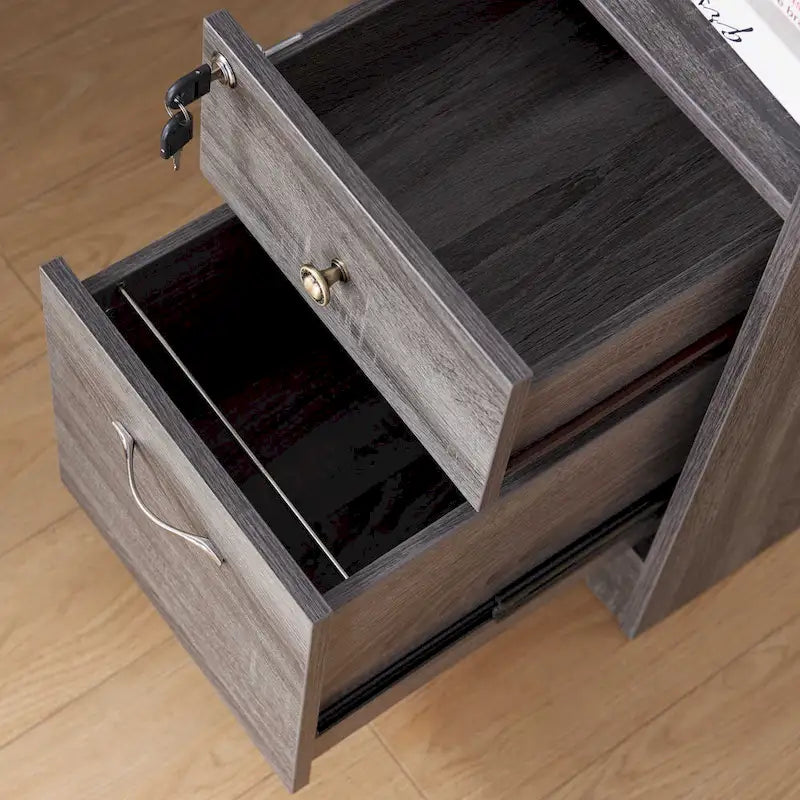 Barlon Transitional 59-inch L-shaped Computer Desk with USBs by Furniture of America