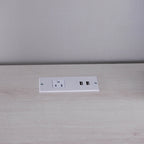 Barlon Transitional 59-inch L-shaped Computer Desk with USBs by Furniture of America