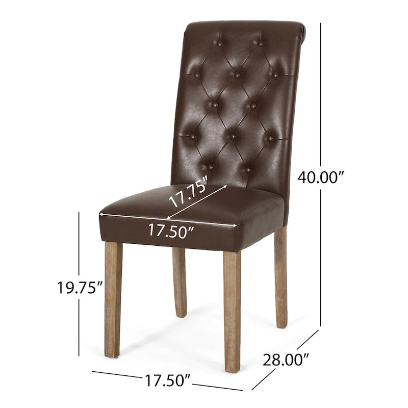 Aruda Upholstered Dining Chair (Set of 2) by Christopher Knight Home