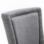 Ultra Side Dining Chair with Thickened Fabric and Bronze Nail Head, Set of 2