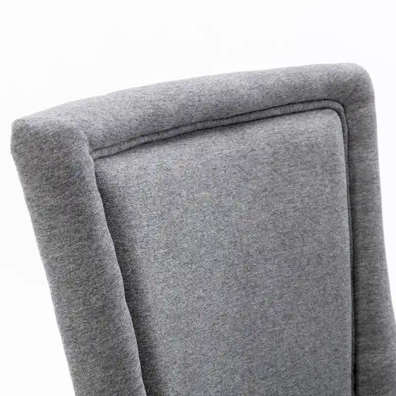 Ultra Side Dining Chair with Thickened Fabric and Bronze Nail Head, Set of 2