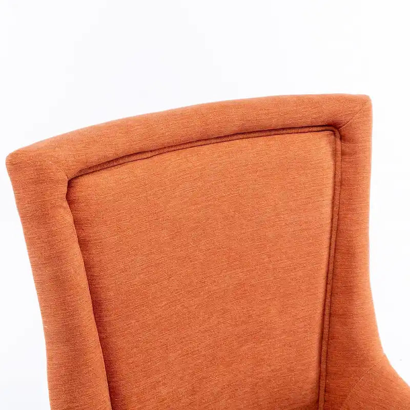 Ultra Side Dining Chair with Thickened Fabric and Bronze Nail Head, Set of 2