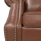 Dowd Faux Leather 3 Piece Club Chair and Sofa Set by Christopher Knight Home