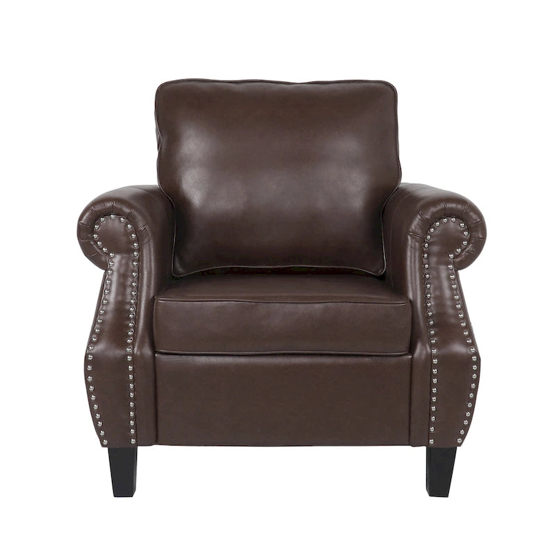 Dowd Faux Leather 3 Piece Club Chair and Sofa Set by Christopher Knight Home