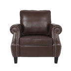 Dowd Faux Leather 3 Piece Club Chair and Sofa Set by Christopher Knight Home