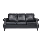 Dowd Faux Leather 3 Piece Club Chair and Sofa Set by Christopher Knight Home