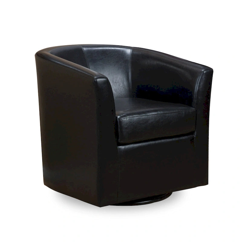 Daymian Swivel Club Chair by Christopher Knight Home - 29.00  D x 30.20  W x 30.50  H