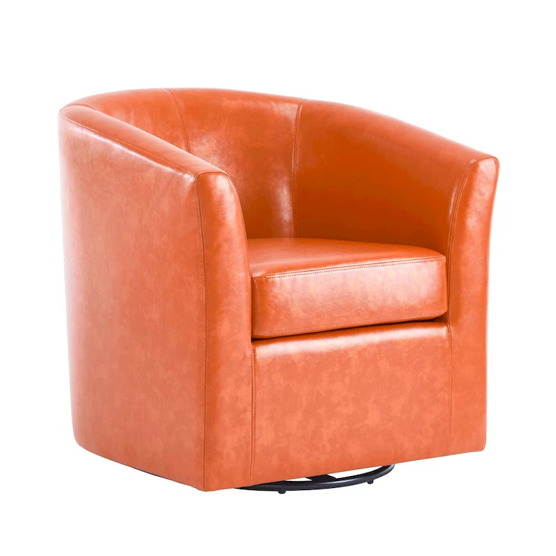 Daymian Swivel Club Chair by Christopher Knight Home - 29.00  D x 30.20  W x 30.50  H