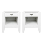 Foisy Faux Wood Nightstand with Drawer (Set of 2) by Christopher Knight Home