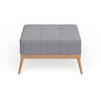 Christopher Knight Home Carson Lund Mid-century Tufted Fabric Square Ottoman Table