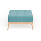 Christopher Knight Home Carson Lund Mid-century Tufted Fabric Square Ottoman Table