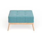 Christopher Knight Home Carson Lund Mid-century Tufted Fabric Square Ottoman Table