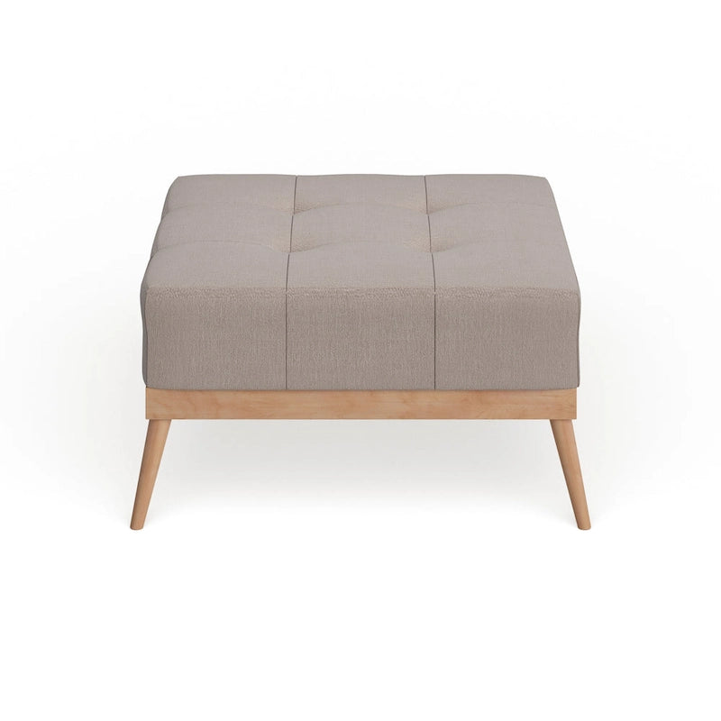 Christopher Knight Home Carson Lund Mid-century Tufted Fabric Square Ottoman Table