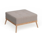 Christopher Knight Home Carson Lund Mid-century Tufted Fabric Square Ottoman Table