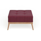Christopher Knight Home Carson Lund Mid-century Tufted Fabric Square Ottoman Table