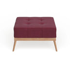 Christopher Knight Home Carson Lund Mid-century Tufted Fabric Square Ottoman Table