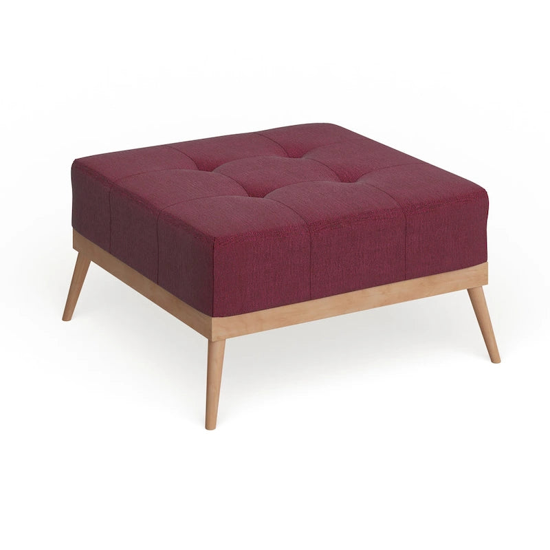Christopher Knight Home Carson Lund Mid-century Tufted Fabric Square Ottoman Table