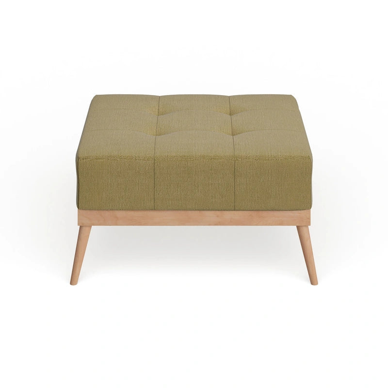 Christopher Knight Home Carson Lund Mid-century Tufted Fabric Square Ottoman Table