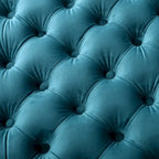 Jaymee Modern Glam Button Tufted Velvet Ottoman by Christopher Knight Home