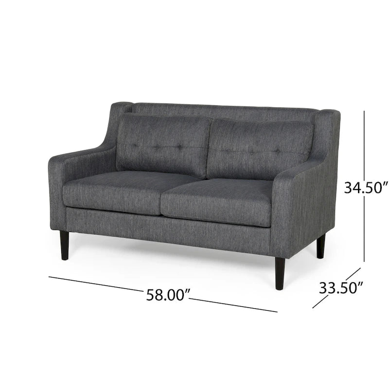 Galene Contemporary Fabric Loveseat by Christopher Knight Home - 58.00  W x 33.50  L x 34.50  H