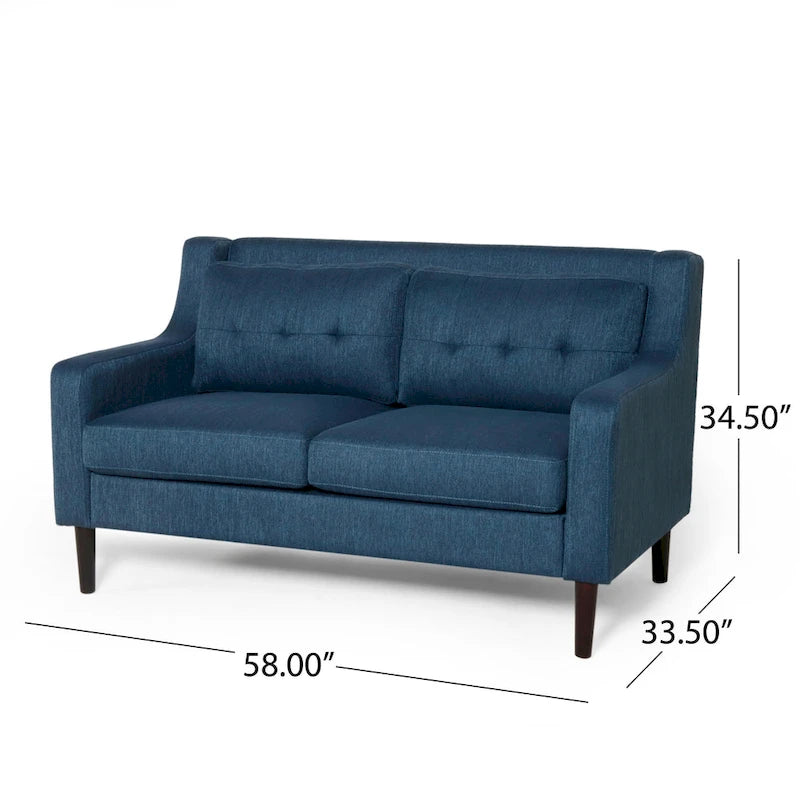 Galene Contemporary Fabric Loveseat by Christopher Knight Home - 58.00  W x 33.50  L x 34.50  H
