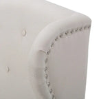 Niclas Wing Back Studded Fabric Accent Chairs (Set of 2) by Christopher Knight Home