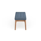 Saxon Mid-century Tufted Fabric Ottoman Bench by Christopher Knight Home - 43.00 L x 15.75 W x 17.00 H
