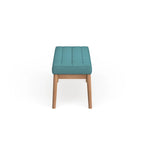 Saxon Mid-century Tufted Fabric Ottoman Bench by Christopher Knight Home - 43.00 L x 15.75 W x 17.00 H